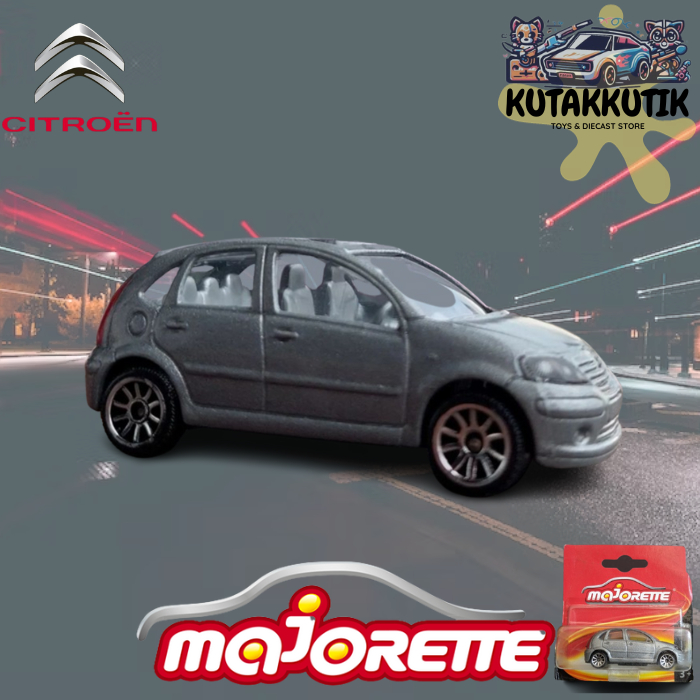 Majorette Mainan Mobil Mini Citroen C3 2001 Abu Street Cars