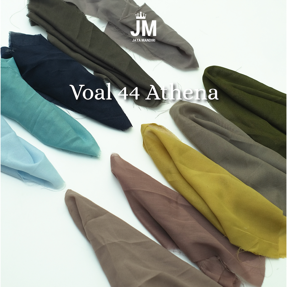 JM ATHENA Kain Hijab Kerudung Voal Premium Polos 44 (Ecer Yard)