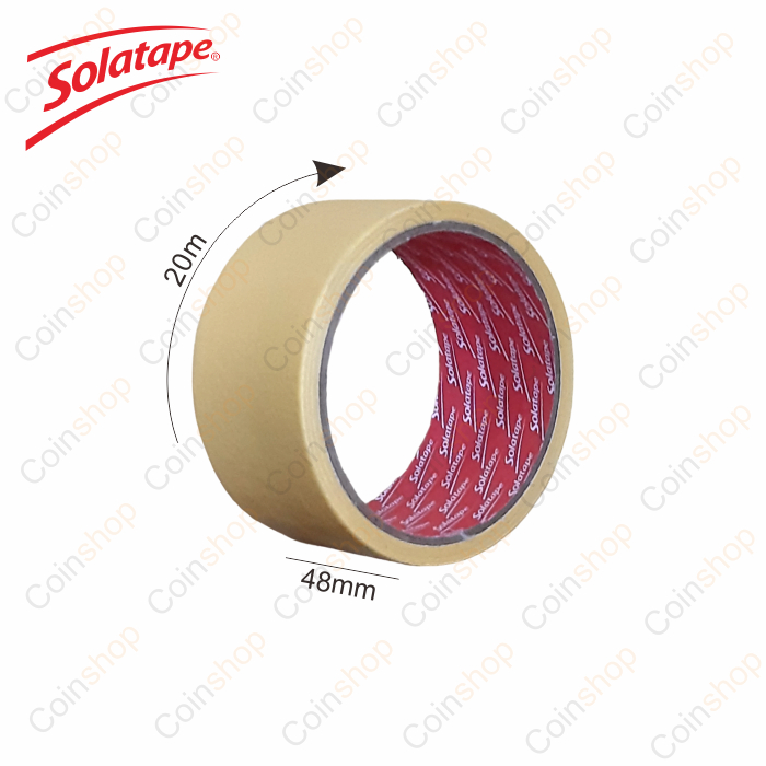 

Masking Tape Lakban Kertas Besar General Purpose 2 inch 48mm 48 mm x 20m Solatape