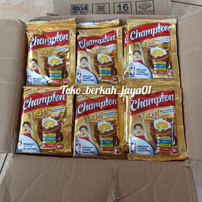 

(1 Renceng 10pcs) Energen champion susu cokelat minuman resmi NBA