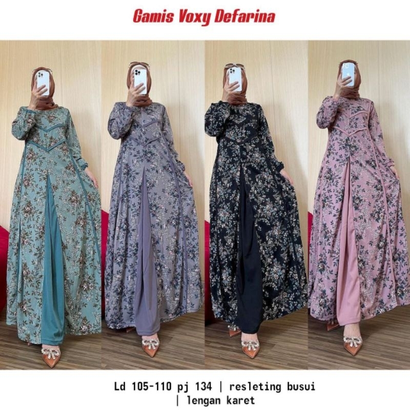 COD // GAMIS VOXY MOTIF BUNGA BUNGA // GAMIS VOXY BUSUI FRIENDLY