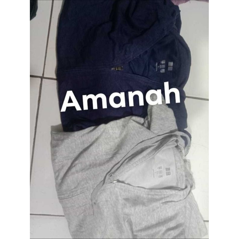 Hoodie Zipper Uniqlo AIRIsm