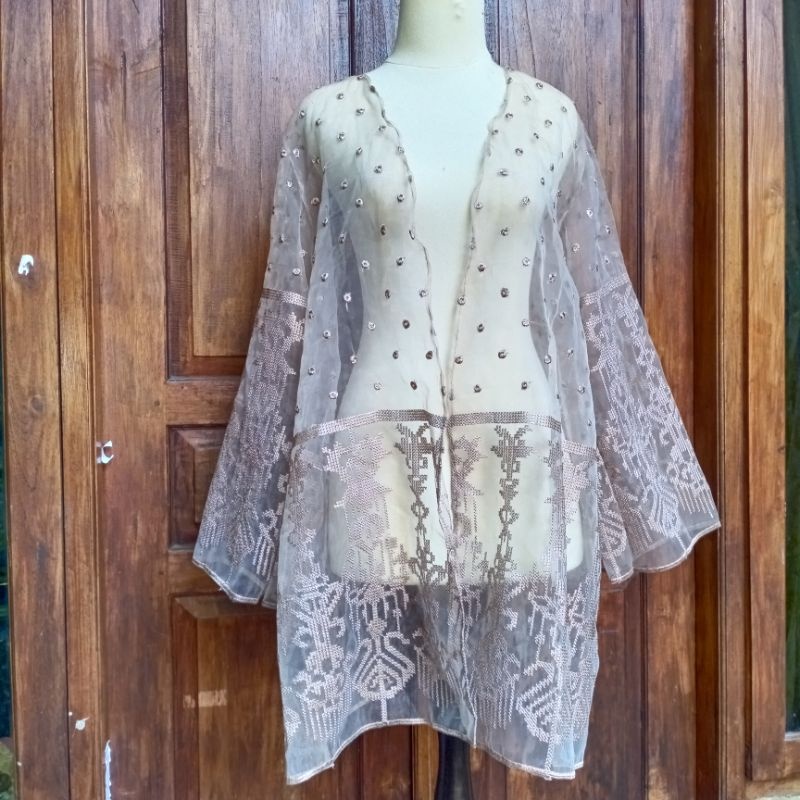 Outer kondangan / Bridesmaid - Outer organza motif sapto