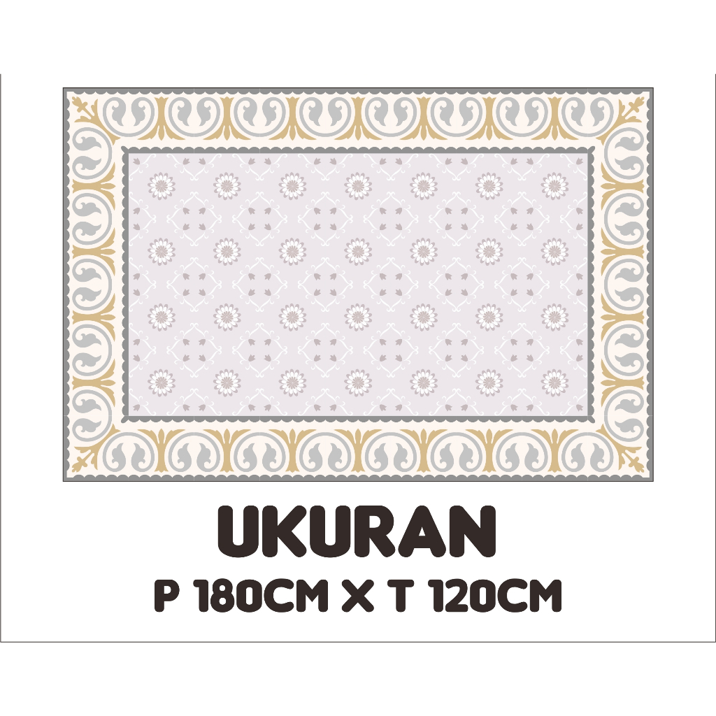 ST - Stiker Tegel Lantai Keramik Motif Frame 4