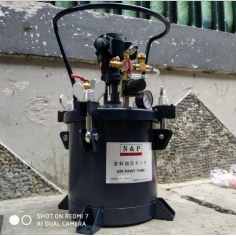 Paint pot alat Pengaduk cat N&P / Paint tank Pt- pressure  tank 20liter