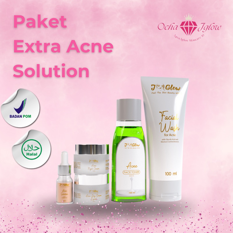 JGLOW SKINCARE PAKET EXTRA ACNE / JGLOW PAKET EXTRA ACNE