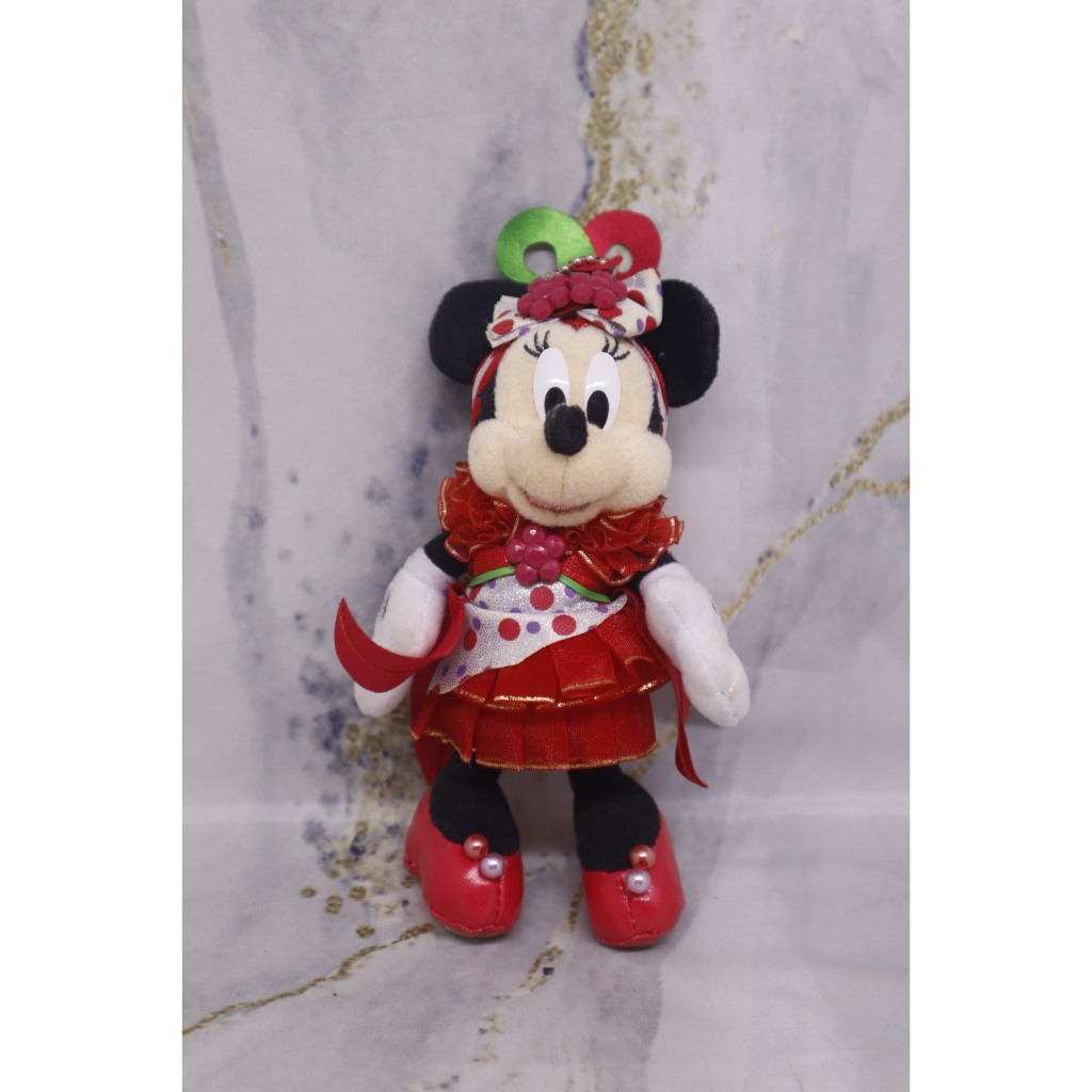 Boneka Gantungan Tokyo DisneySea Minnie's Tropical Splash Plush Badge