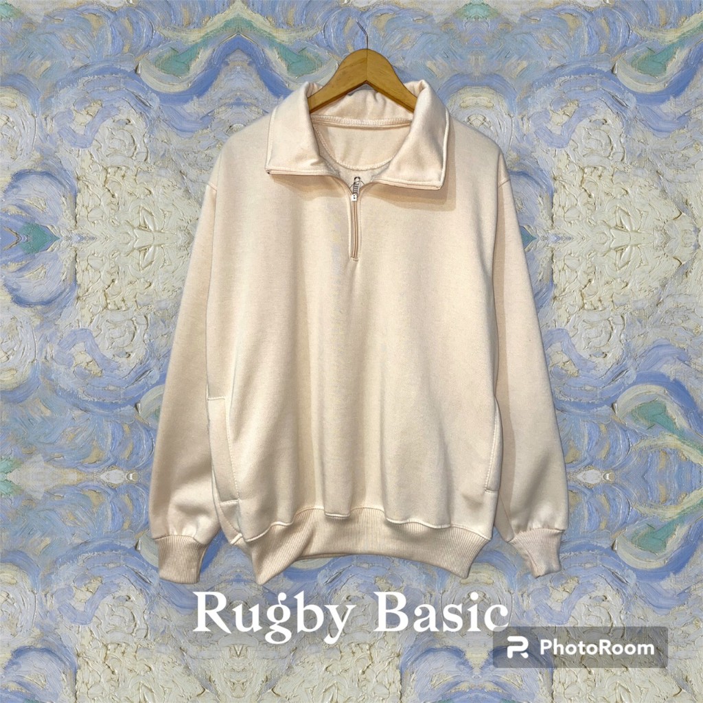 Sweater Sweatshirt Halfzip Rugby Unisex