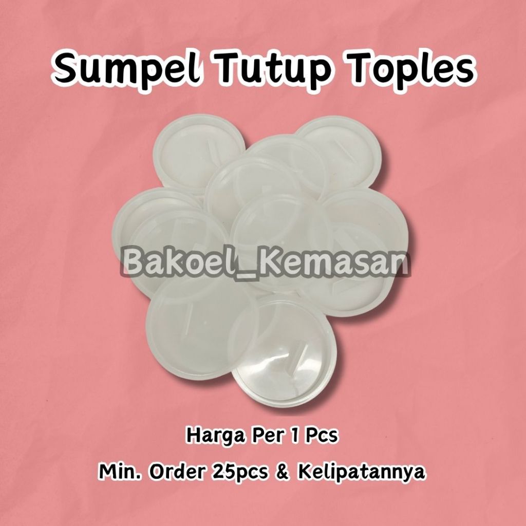 Plug Tutup Dalam Sumpelan Toples PET 150ml 200ml 300ml Botol Sambal Sumpal / sumpel botol plastik SU