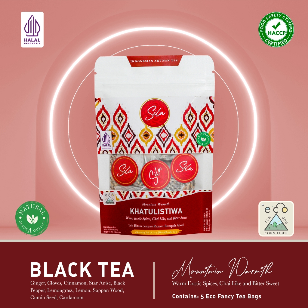 

Sila Artisan Tea - Khatulistiwa - White Kraft Pouch - Teh Premium - Black Tea