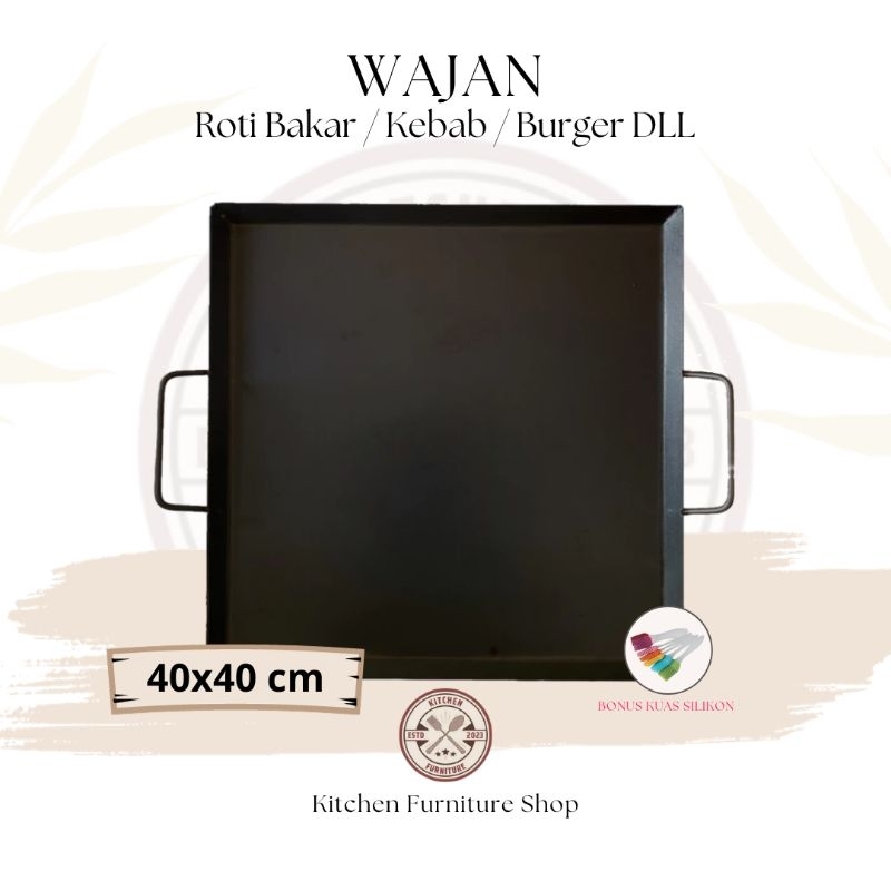 wajan roti bakar 40x40 wajan plat baja bakaran wajan martabak telor bakaran panggangan loyang martab
