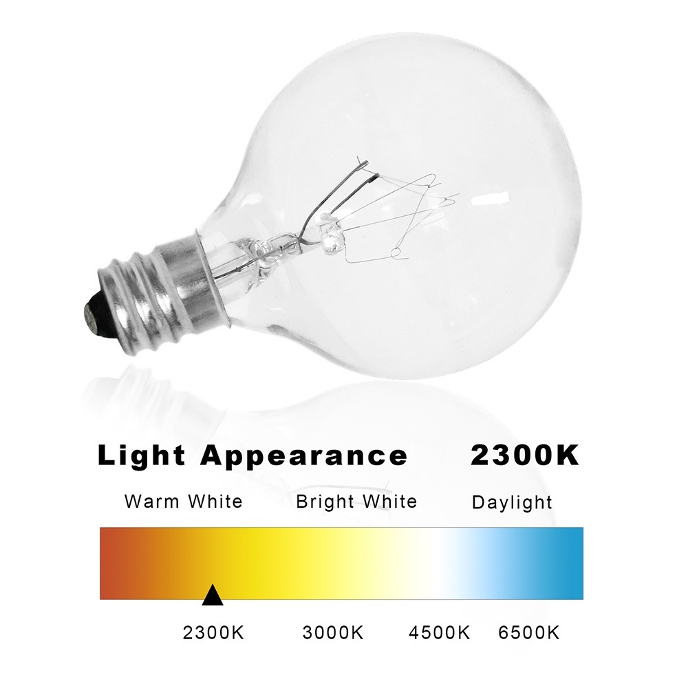 10 / 25 Buah Bohlam Lampu Hias Led Lampu Kuning Cafe Lampu Bohlam Dekoratif Lampu Taman Lampu Tali