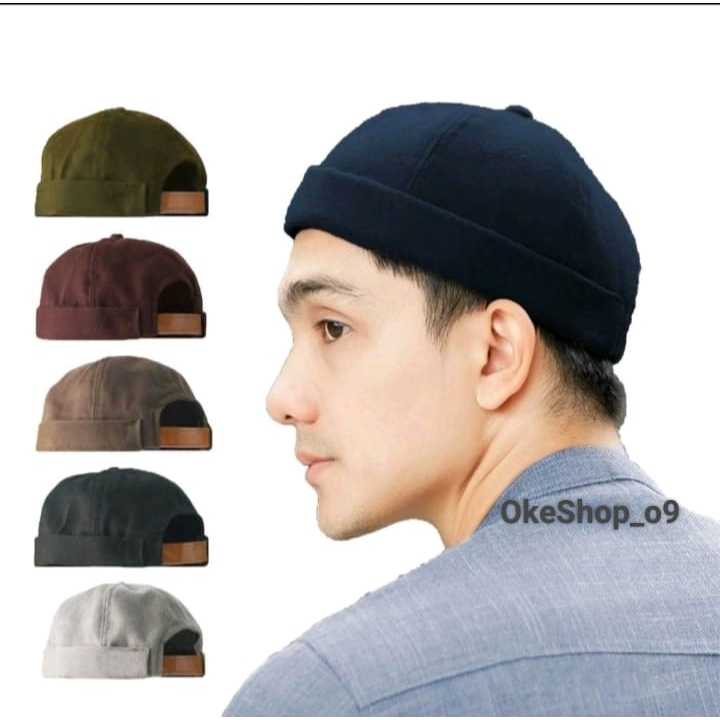 Topi Peci Miki Hat  Kupluk Songkok Pria Mikihat Kopyah Bulat Dewasa Premium Distro Keren Kekinian bi