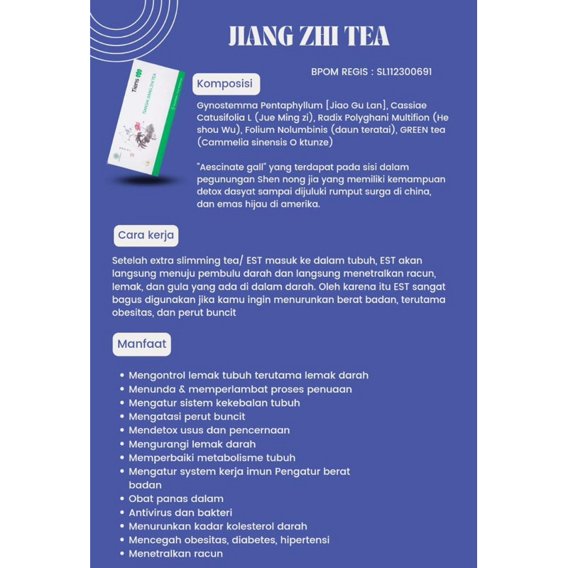 

Jiang Zhi Tea