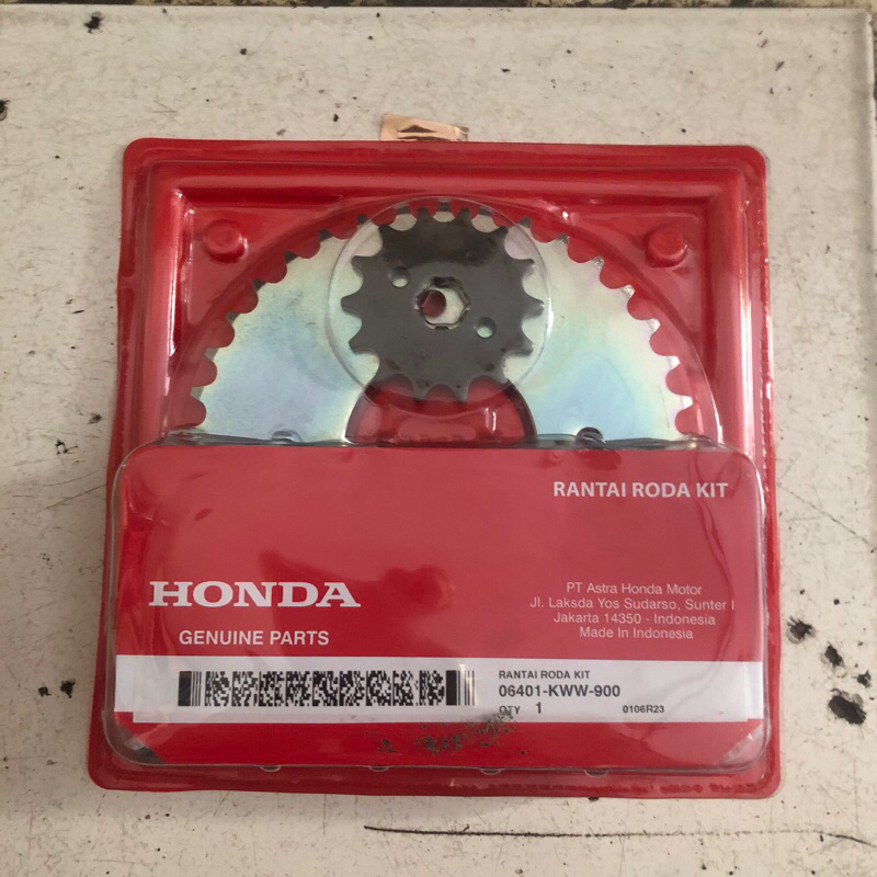 Gir gear rantai 1set KWW revo 110,new Blade 110 karbu,revo fi original Yamaha