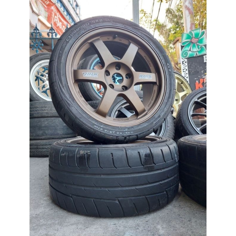 Velg R18 TE37 Belang 8" / 9" plus Ban #Cocok Reborn, Innova, Rush, Terios