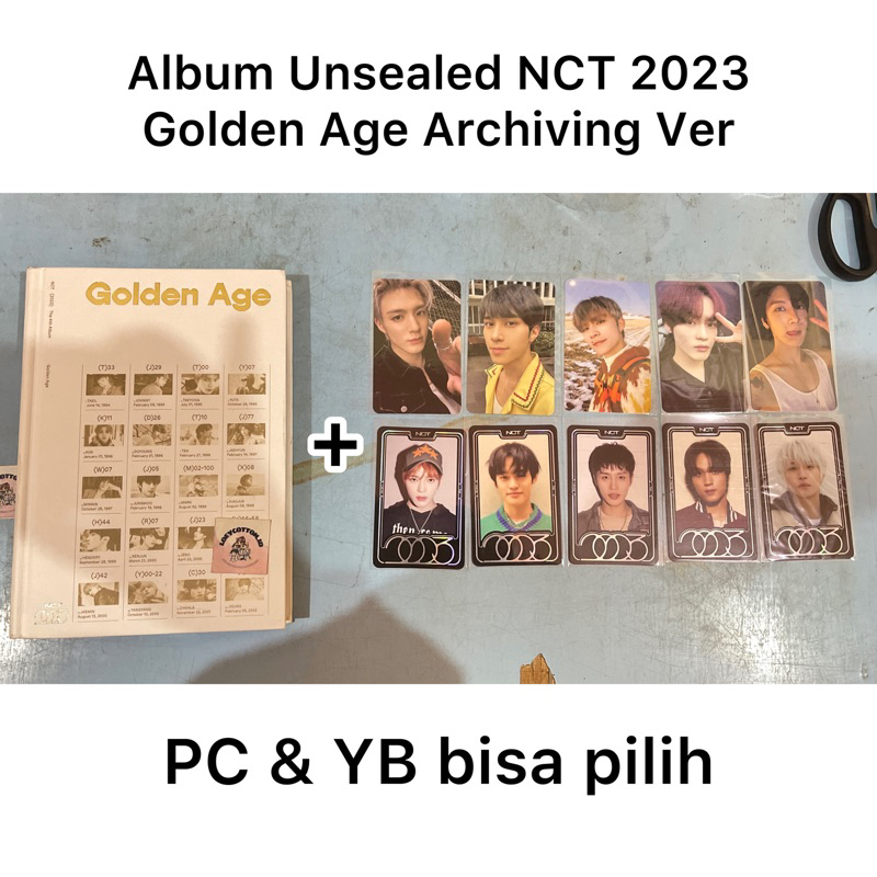 ALBUM NCT 2023 GOLDEN AGE ARCHIVING UNSEALED PC JENO HENDERY XIAOJUN CHENLE TEN