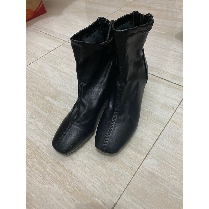 Leather Boots Sepatu Boots Kulit Sepatu Boots Korea Dance