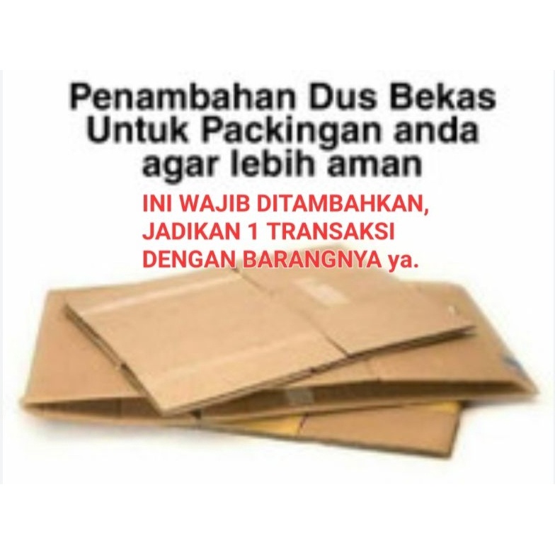 

Produk Premium DUS TAMBAHAN DUS ATAU DOUBLE DUS ATAU BUBBLE EXTRA 92