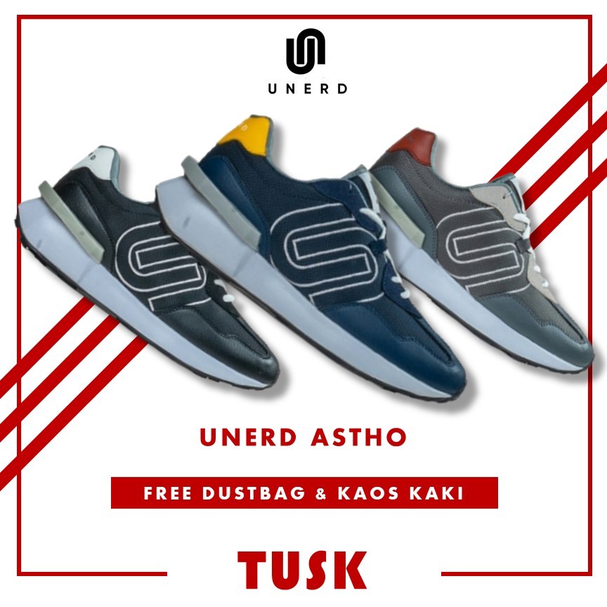 Sepatu Unerd Astho Sepatu Sneakers Casual Sport Sepatu Sneakers Olahraga Pria Unerd Original