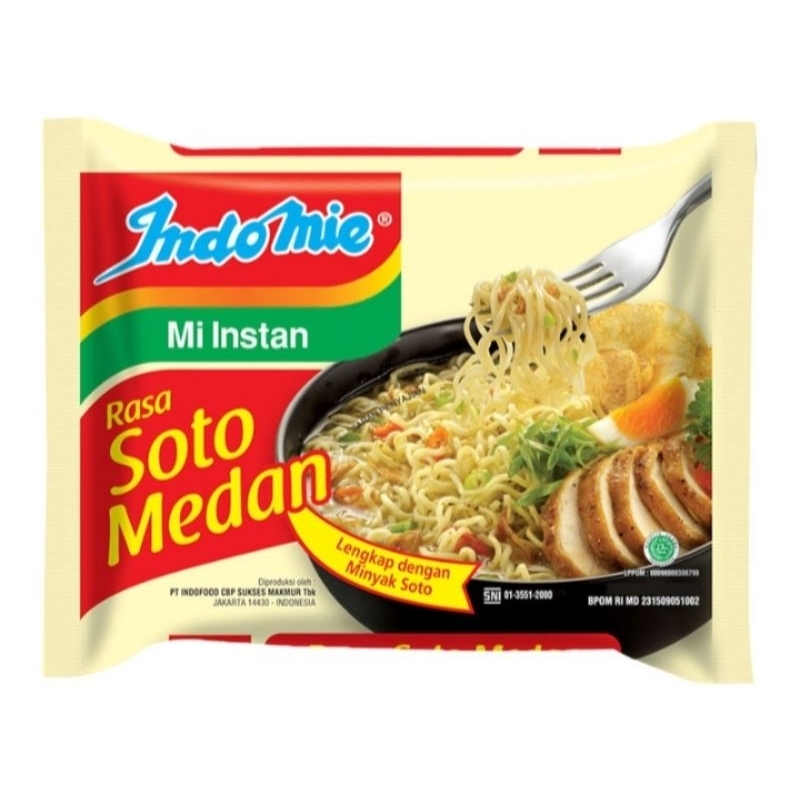 

Indomie Mie Instan Rasa Soto Medan isi 70 gram