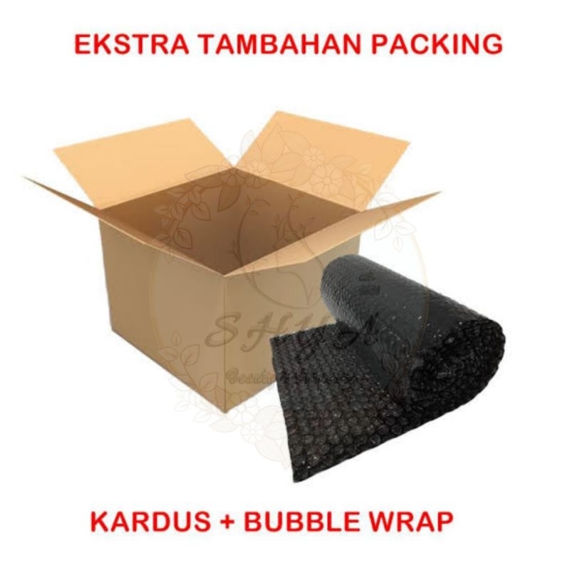 

TAMBAHAN PACKING KARDUS + BUBBLE WRAPPING ( WAJIB ORDER UNTUK MINIMAL 17 BIJI BARANG YANG DI BELI )