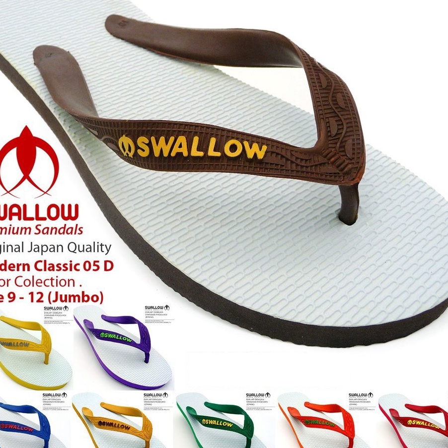 Paling Laku Original Sandal Swallow MODERN Classic 5 D Color Collection Uk 95  12 Jumbo Size SWLMDRN