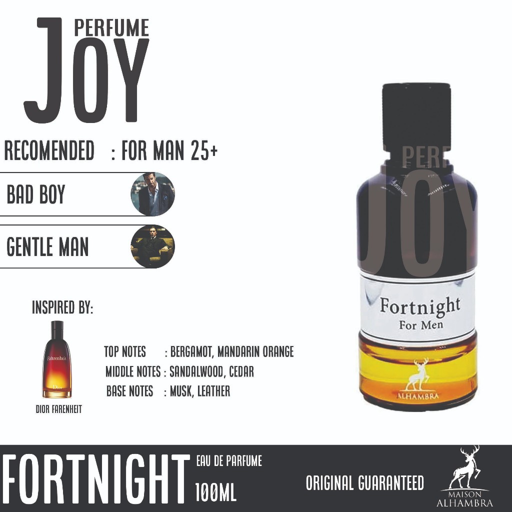 Parfume Arab Fortnight For Men By Maison Alhambra Original Dubai EDP 100ml