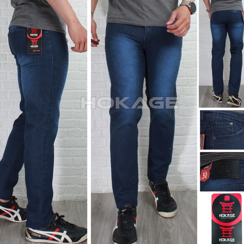 Grosir Celana Jeans Pria Slimfit Celana Jeans Panjang Pensil Cowok Celana Jeans Strech