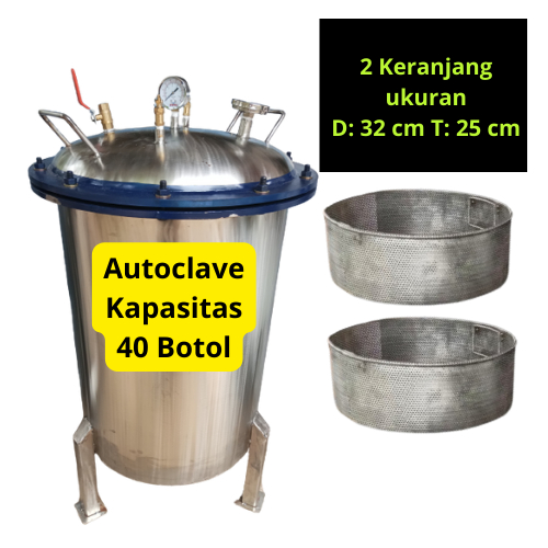 Presto atau Autoclave Kapasitas 40 Untuk Sterilisasi