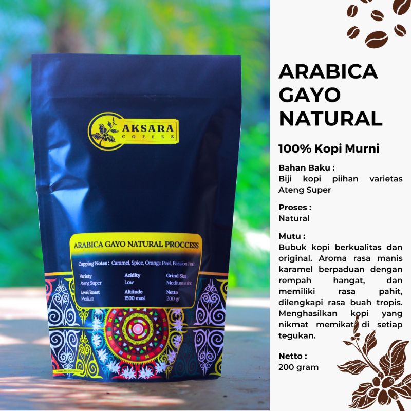 

Kopi Arabika Gayo Natural Proses