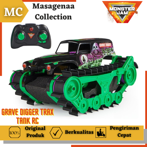 Mobil Mobilan Monster Jam Trucks Truck Grave Digger Remot Remote Control Kontrol Rc Trax All-Terrain
