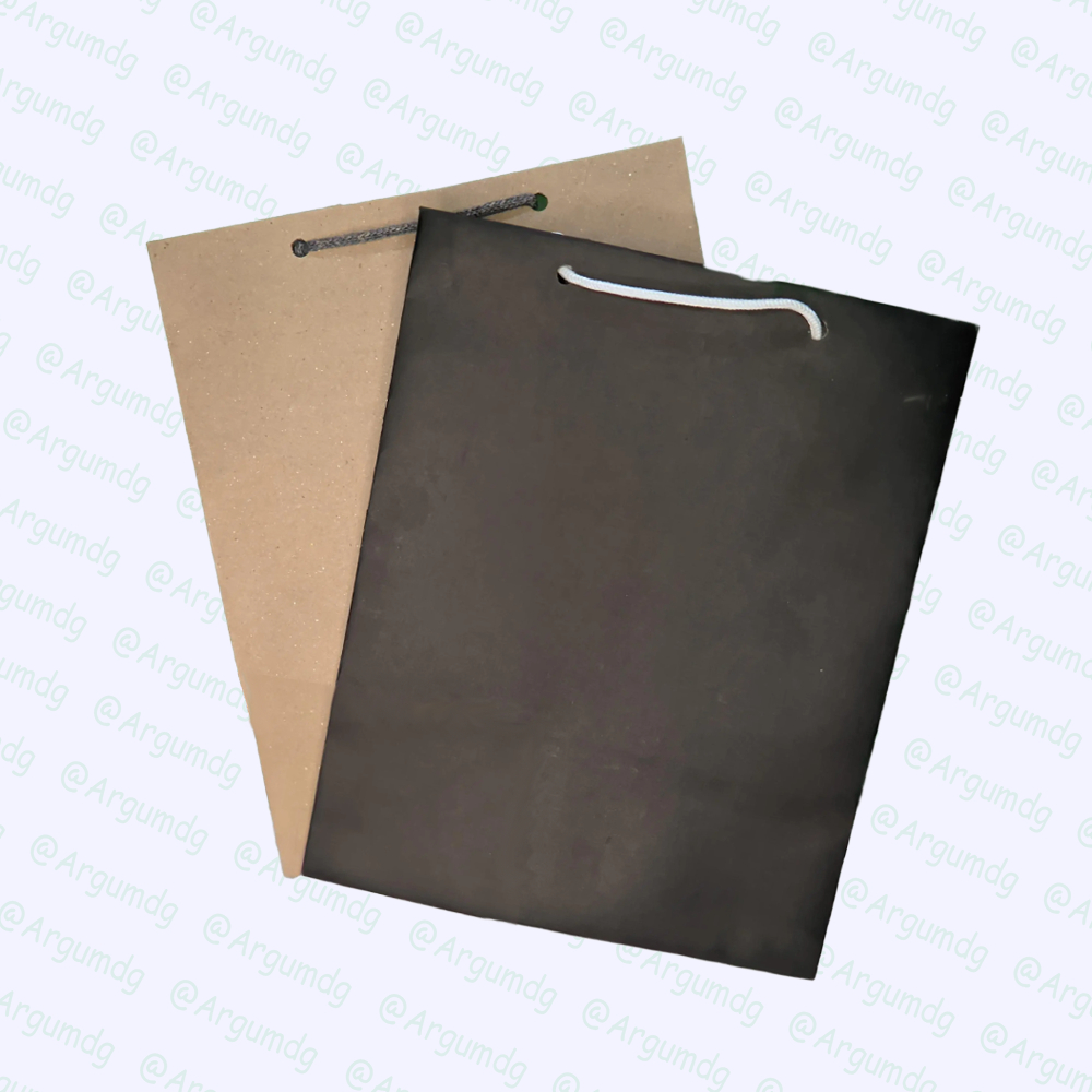 

Paper Bag R5 18x13x22 POLOS | PAPER BAG COKLAT | PAPER BAG HITAM |