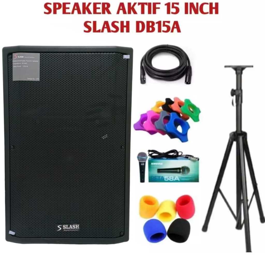 SPEAKER AKTIF 15 INCH SLASH DB15A DB 15A DB15 A POWER 1200 WATT ORIGINAL