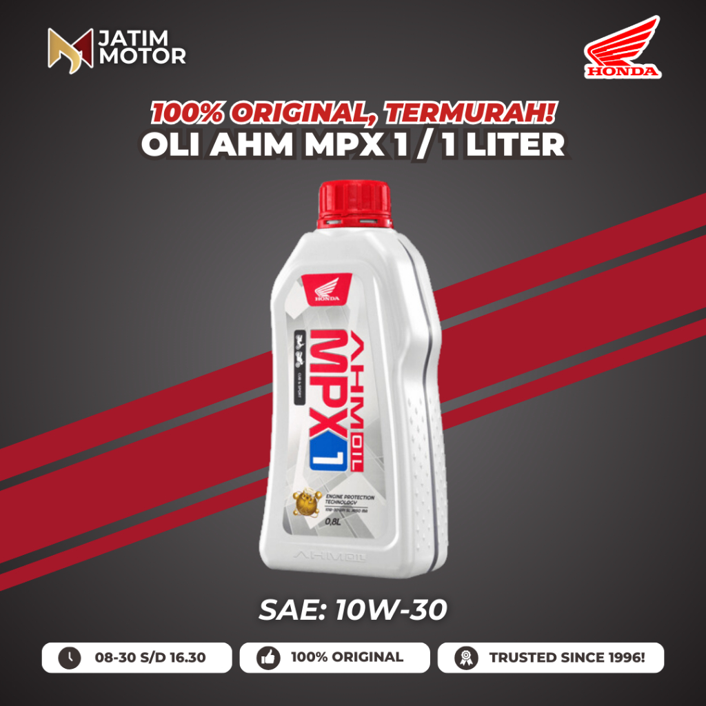 Oli Honda AHM MPX 1 SAE 10W-30 1000ML/1LT Original