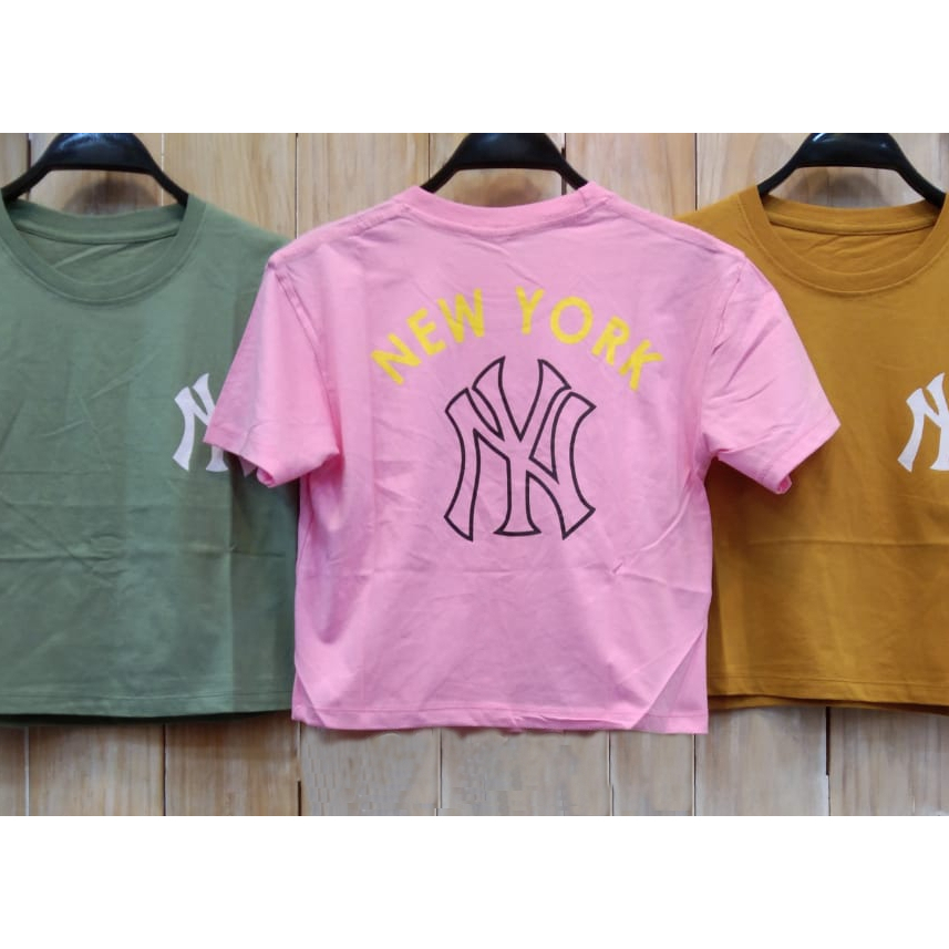 23671 KAOS CROP TEE PAKAIAN WANITA CROP TOP FIT L ATASAN CEWEK ABG REMAJA DEWASA ALA KOREA STYLE KOR