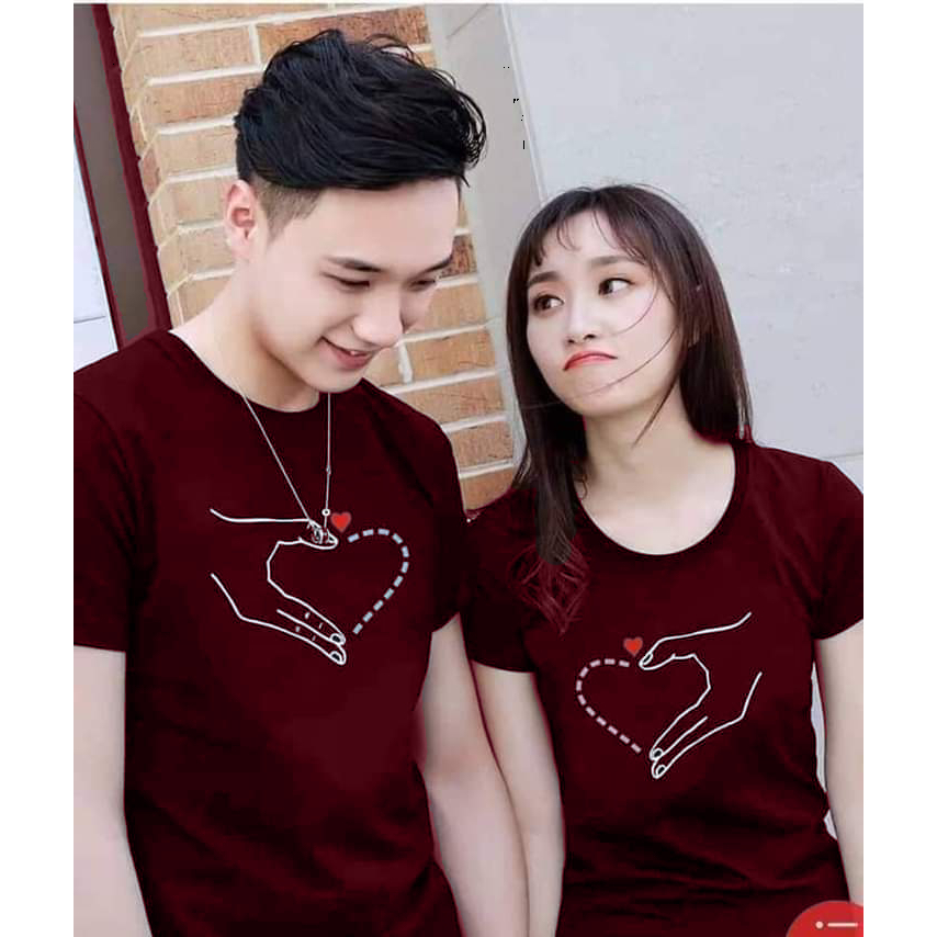 COD-BAJU COUPLE PASANGAN-KAOS COUPLE PASANGAN  MOTIF SABLON KQ-COUPLE MODEL KOREA