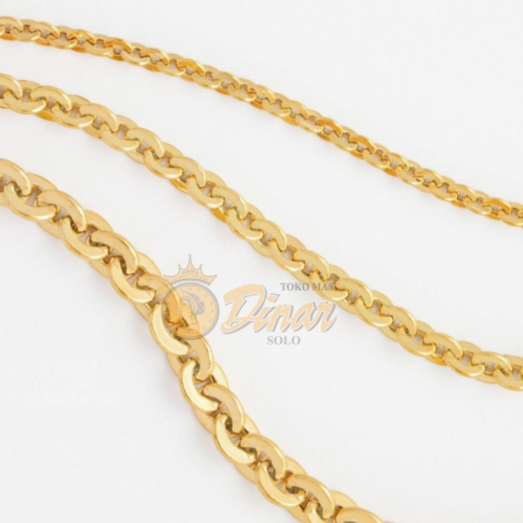 Kalung Rantai/ Kalung Nori Emas 8k dewasa - Dinar Solo