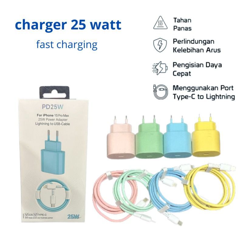CHARGER CASAN HP IPhone 15 pro max  X 11 12 13 + KABEL / kompatibel for Charger iphone