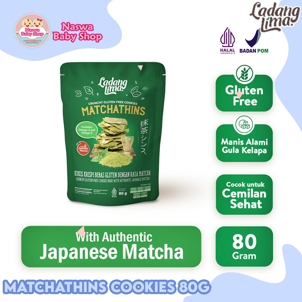 

Ladang Lima Matchathins Cookies Healthy Snack Bebas Gluten 80g