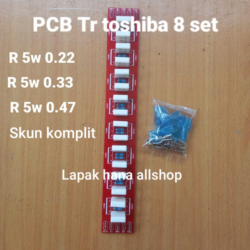 PCB tr final toshiba 8set plus resistor taiwan pcb toshiba pcb line toshiba pcb transistor toshiba 8