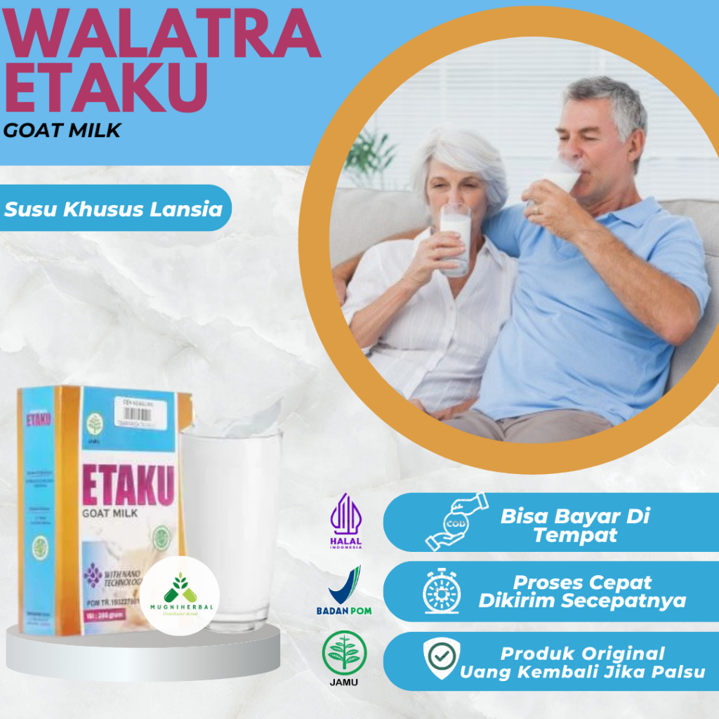 

Etaku - Susu Khusus Lansia, Penambah Nafsu Makan Lansia, Penguat Tulang Lansia, Menjaga Kesehatan Lansia, Nutrisi Tulang Sendi Dan Otot, Susu Kalsium Untuk Lansia