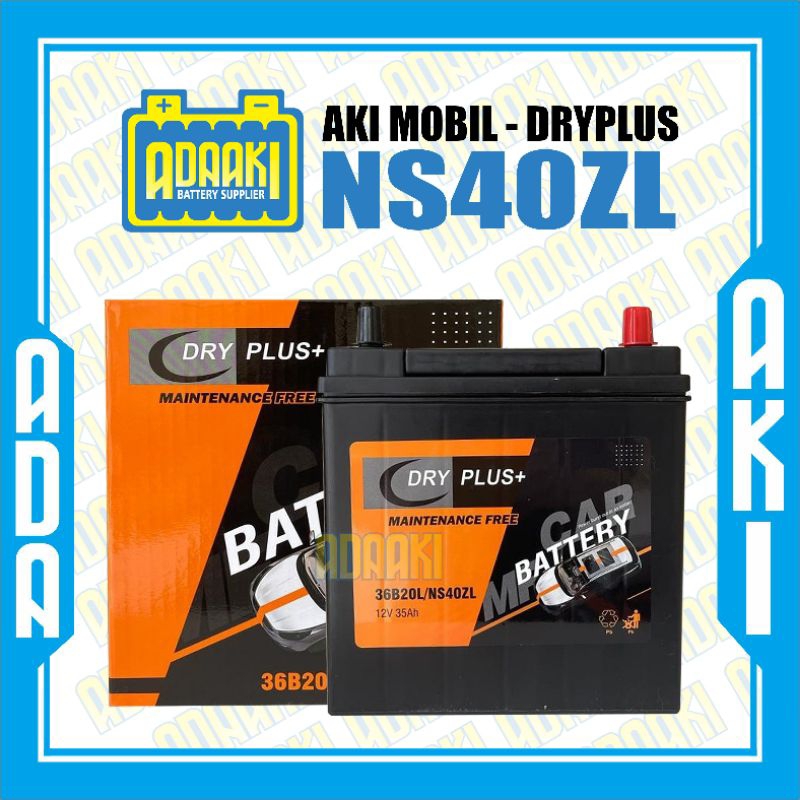 Aki Mobil Murah Ayla, Agya, Brio, Mobilio DRYPLUS NS40ZL INSTANT kurir