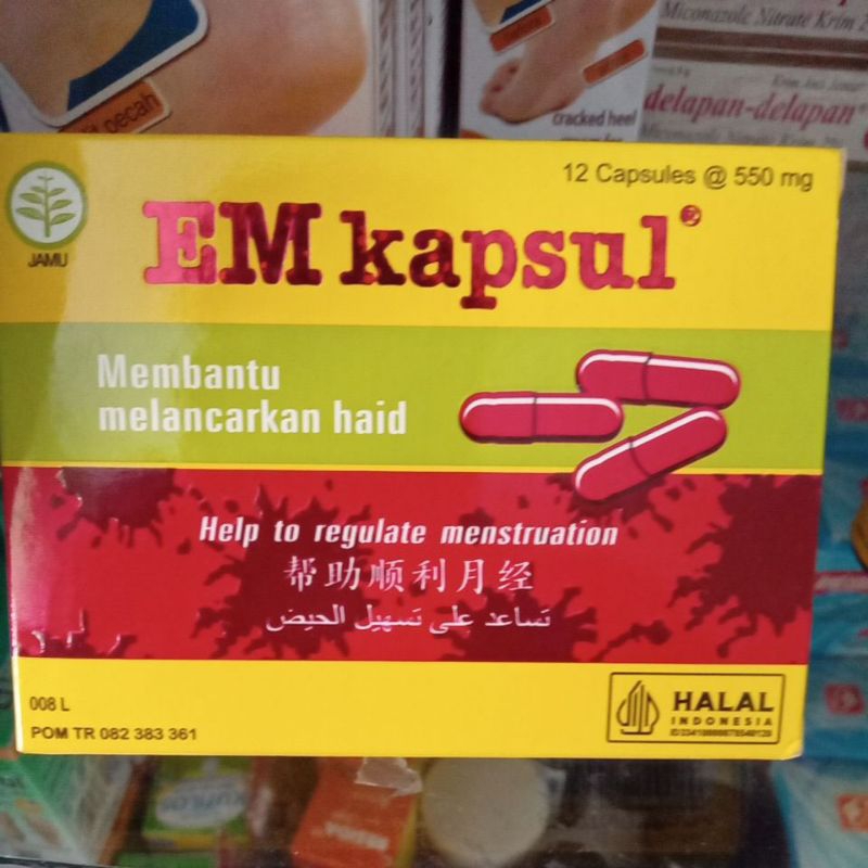 EM kapsul / Em Kapsul (Isi 12 Kapsul) - Obat Melancarkan Haid.