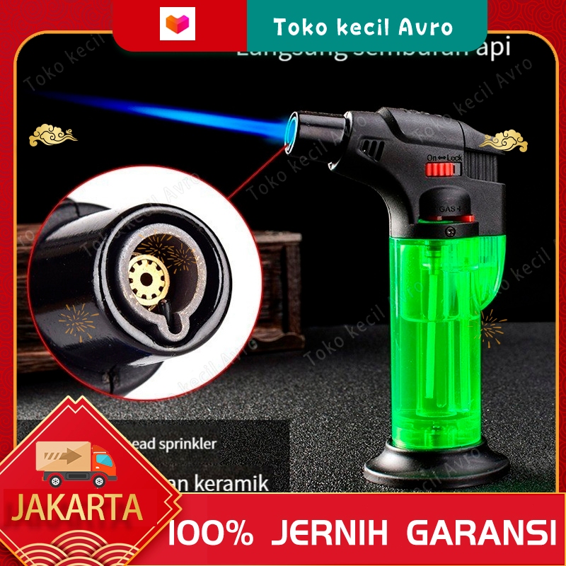 Firetric Korek Api Gas Butane Torch Jet Windproof Anti Angin / Korek Pematik Api Kompor Gas / Pemant