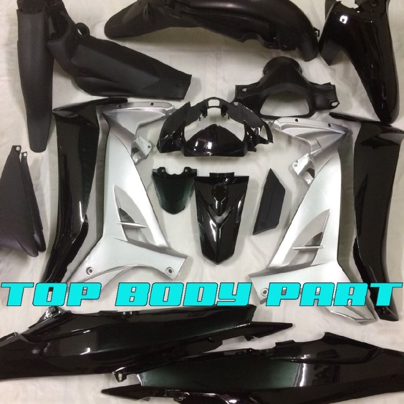 full body kasar dan halus vega r new hitam silver