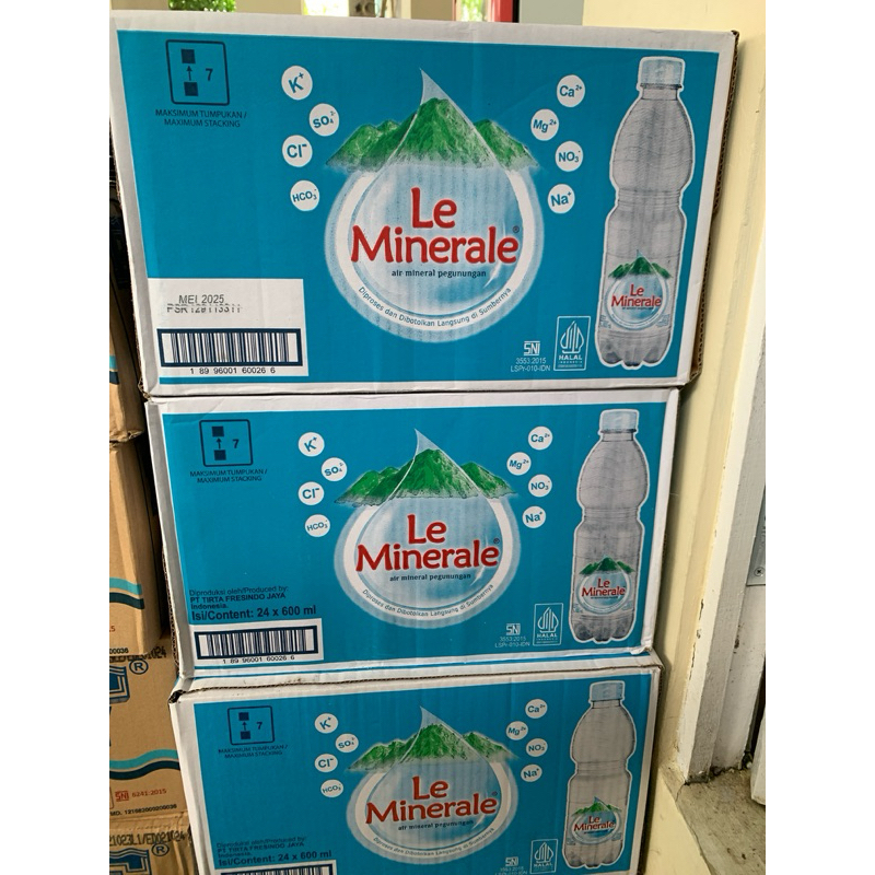 

[HANYA INSTAN] LE MINERALE AIR MINERAL 600ml x 24 pcs PERDUS