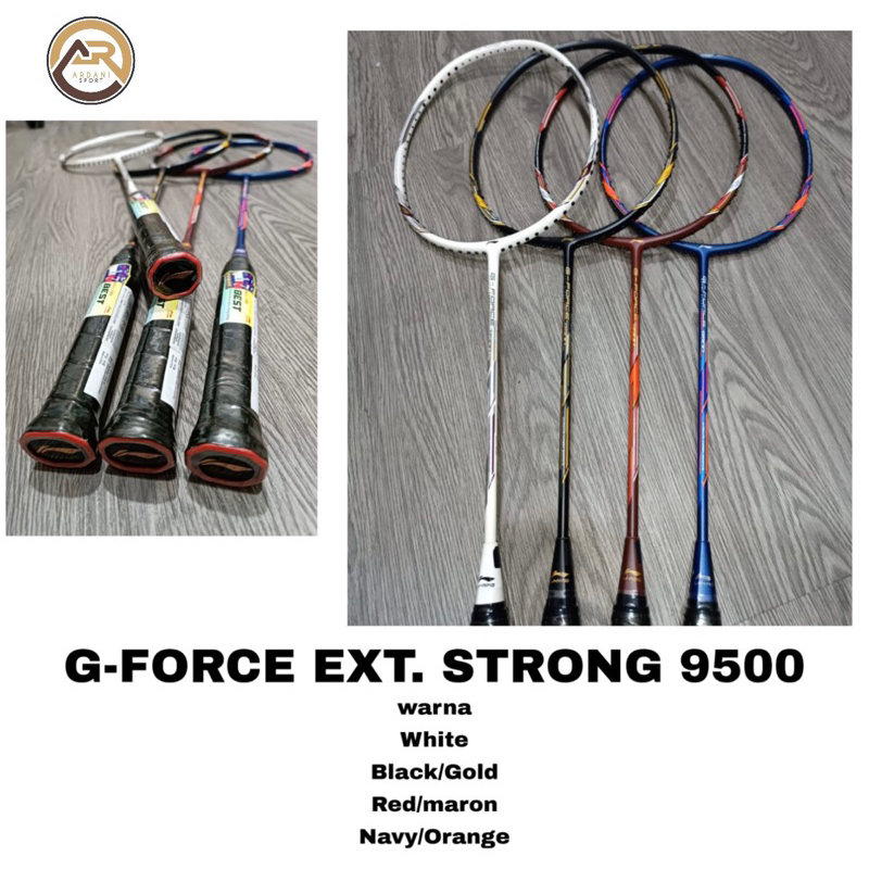 RAKET LINING G-FORCE Extra Strong 9500  100% Original