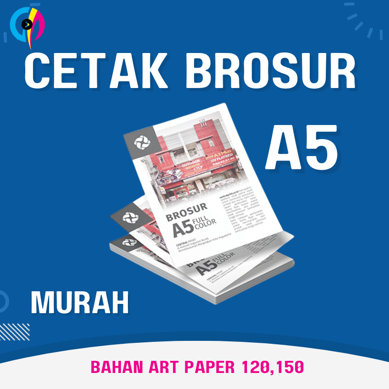 

CETAK BROSUR MURAH - UKURAN A5 / CETAK FLYER / CETAK LEAFLET / BAHAN ART PAPER / HVS / 1 SISI / 2 SISI