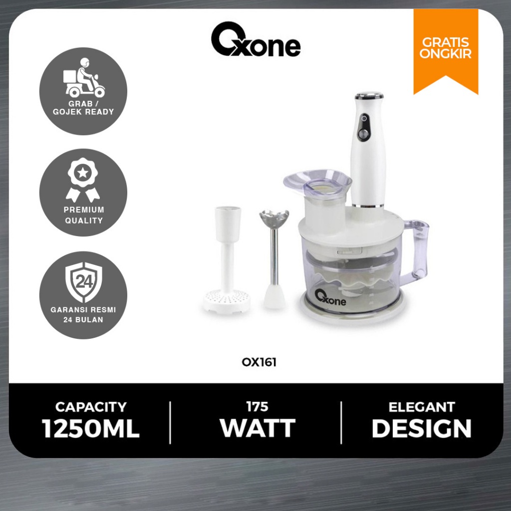 Oxone OX161  Eco Blender & Chopper BPA Free  Stainless Steel Blade Original  Highquality